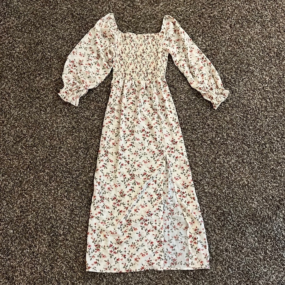 floral midi dress